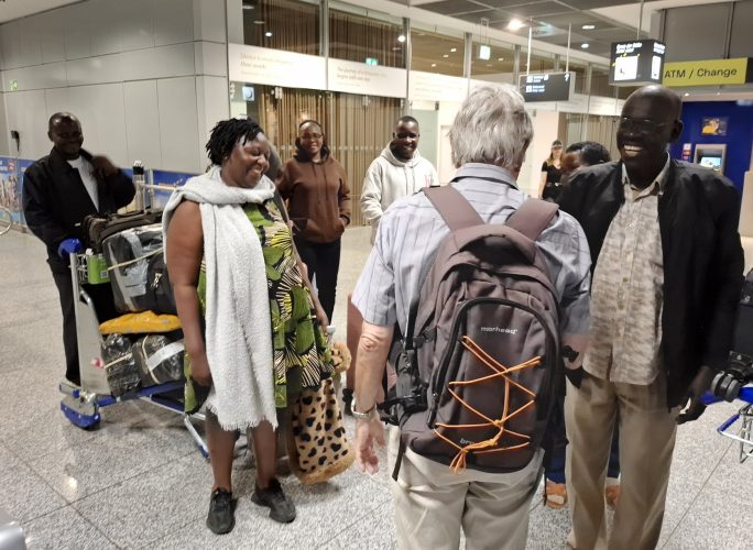 Ankuft in Frankfurt früh am Morgen