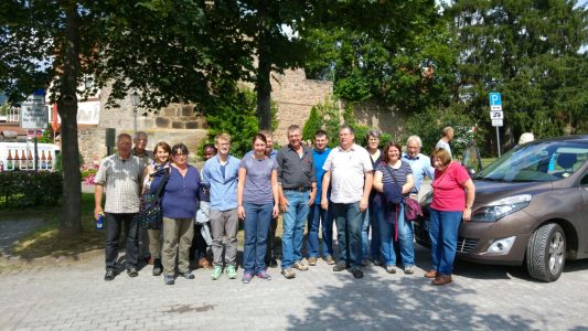 Die Reisegruppe vor der Abreise