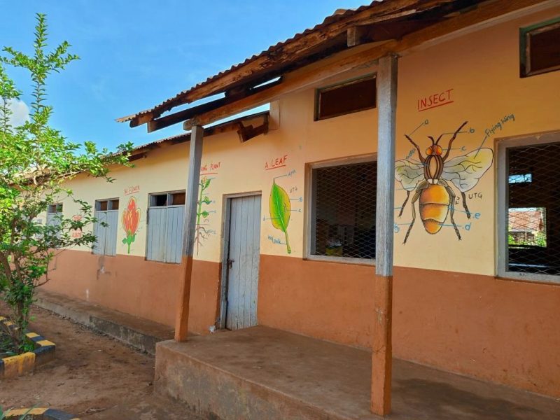 Wandmalerei in der Schule